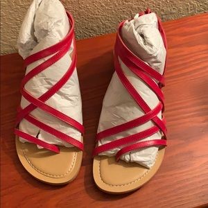 Carlos Santana Amara Red Sandals